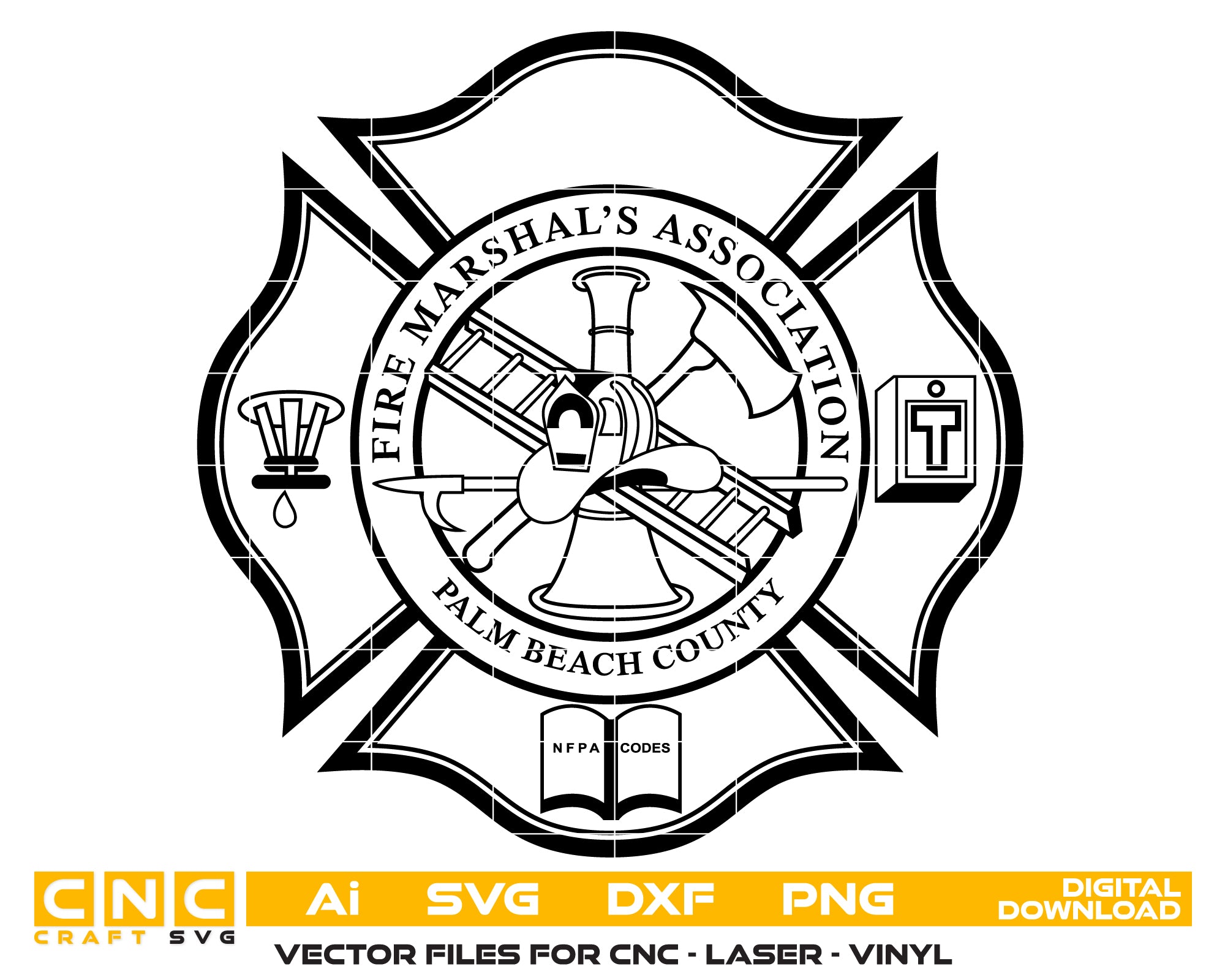 Fire Marshal’s Association Palm Beach County Badge