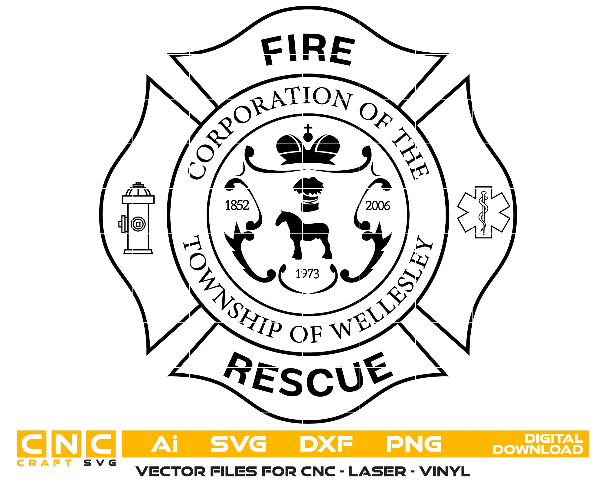 Township of Wellesley Fire Rescue Badge