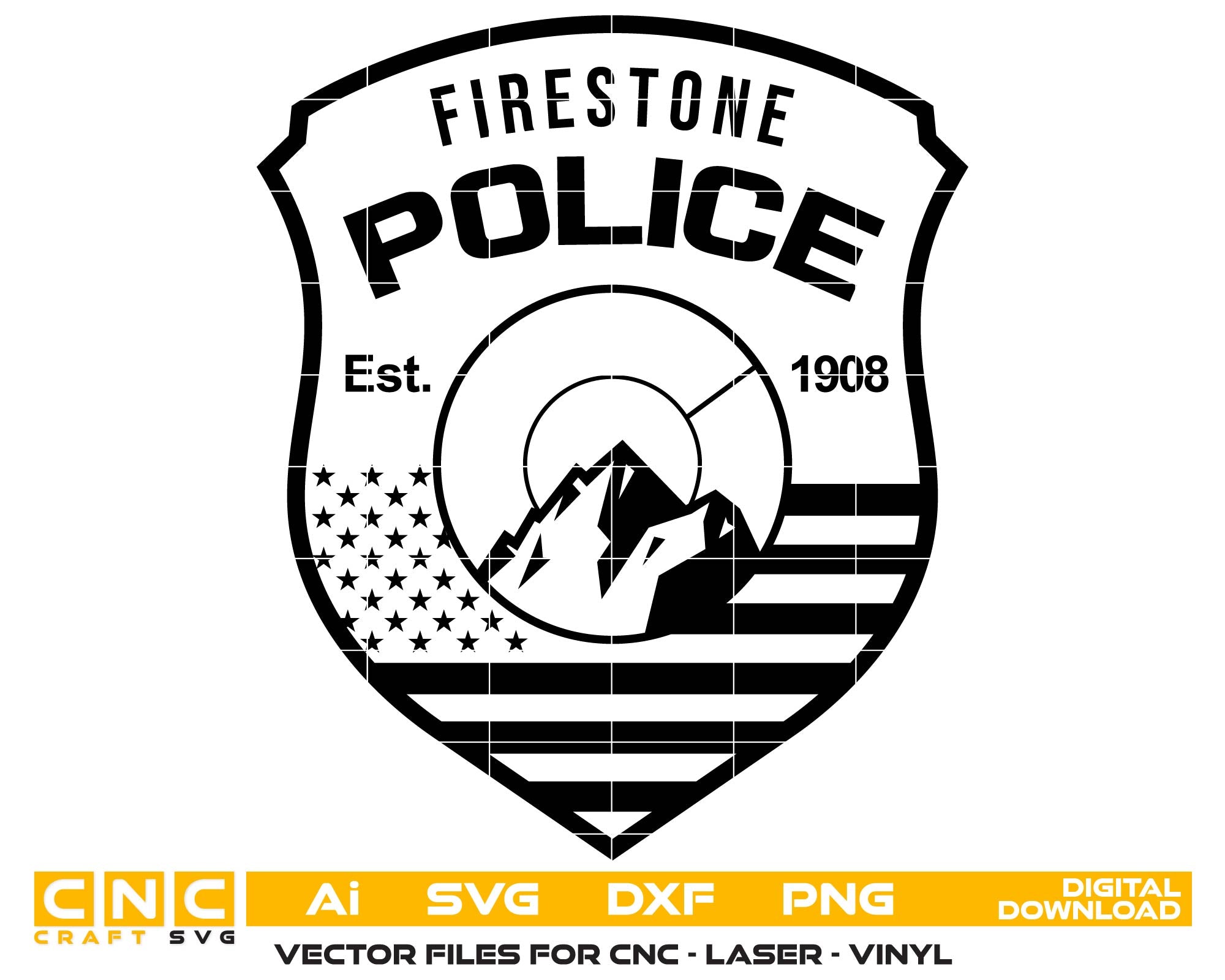 Firestone Police Department Badge, Colorado