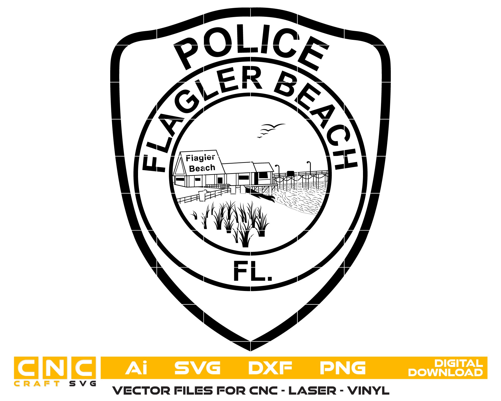 Flagler Beach Police Badge