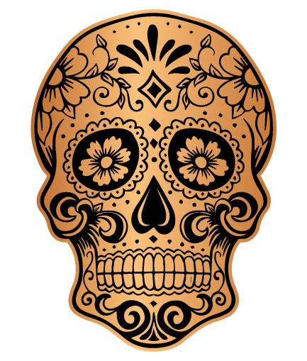 Floral Sugar Skull SVG | Day of the Dead Vector File