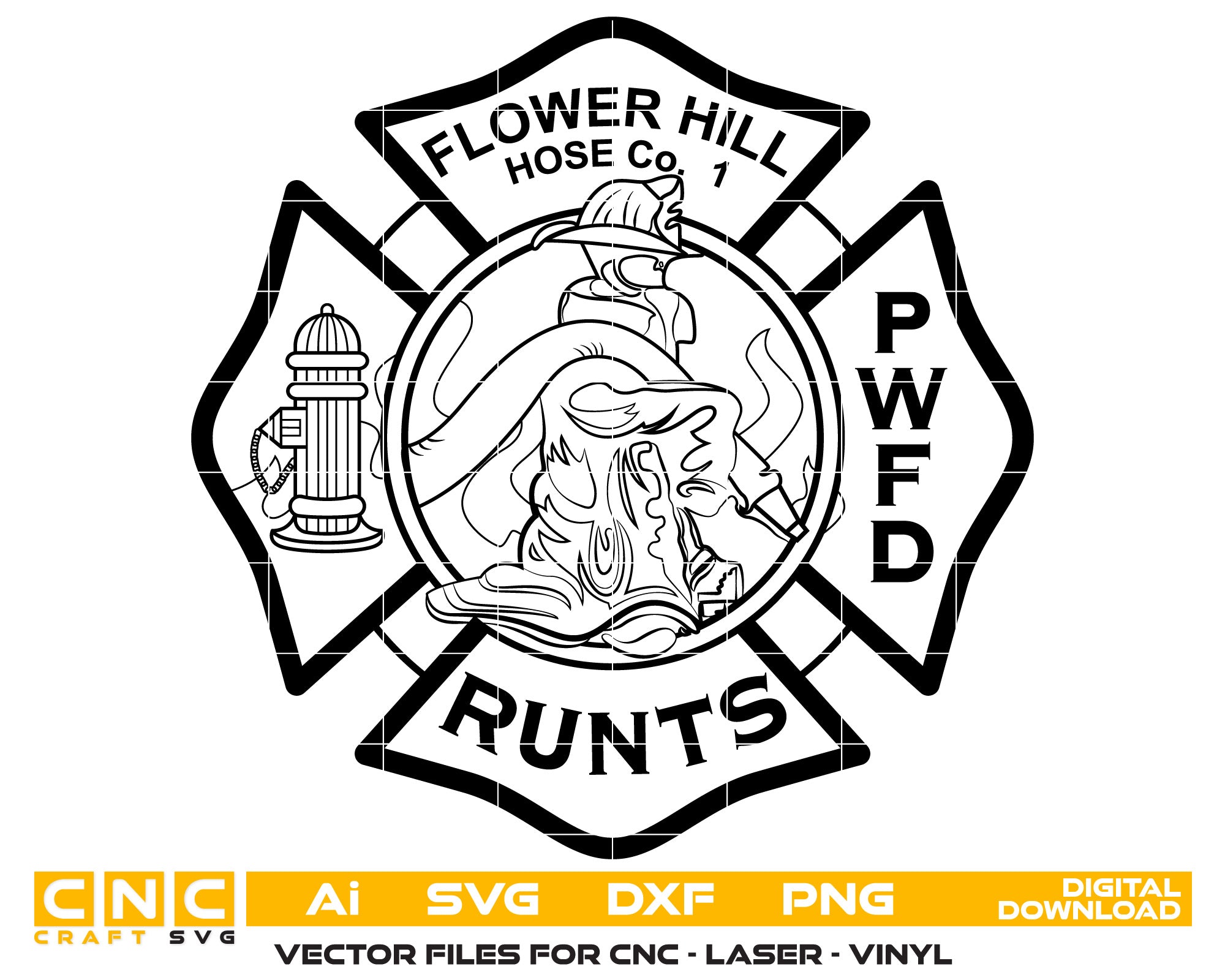Flower Hill Hose Co 1 Badge