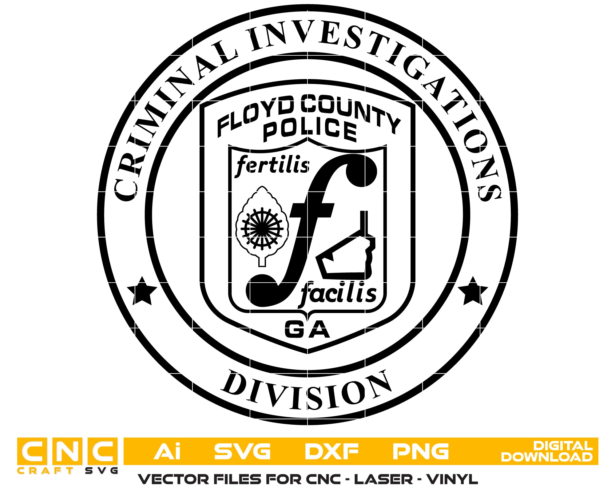 Floyd County Criminal Investigations Division Patch