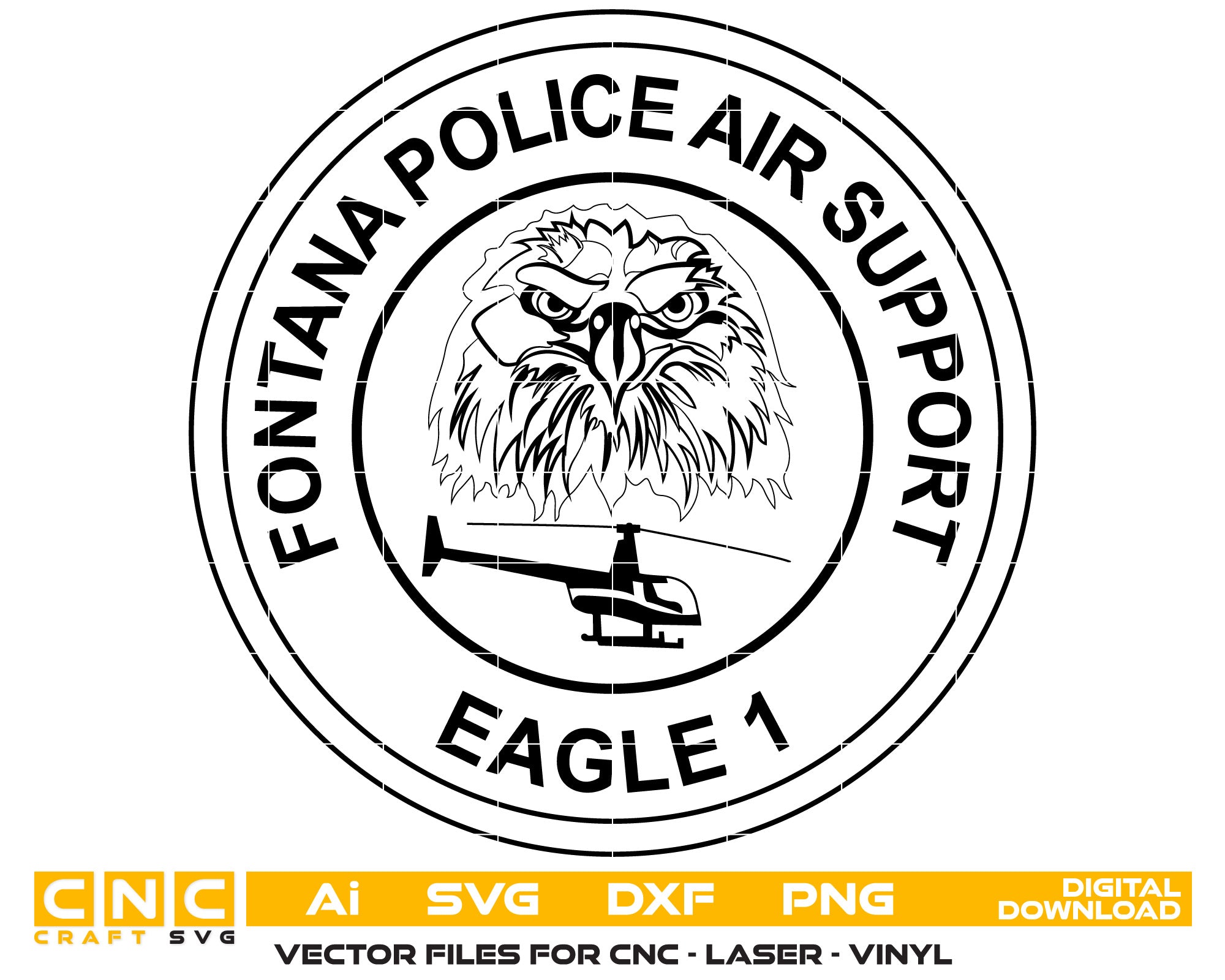 Fontana Police Air Support Badge