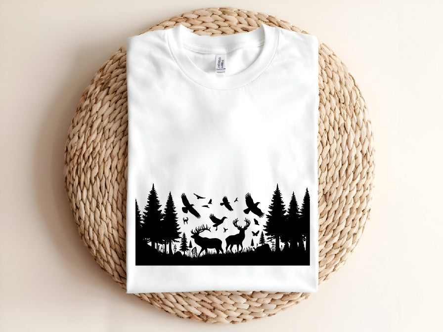 Deer Family Vector Art