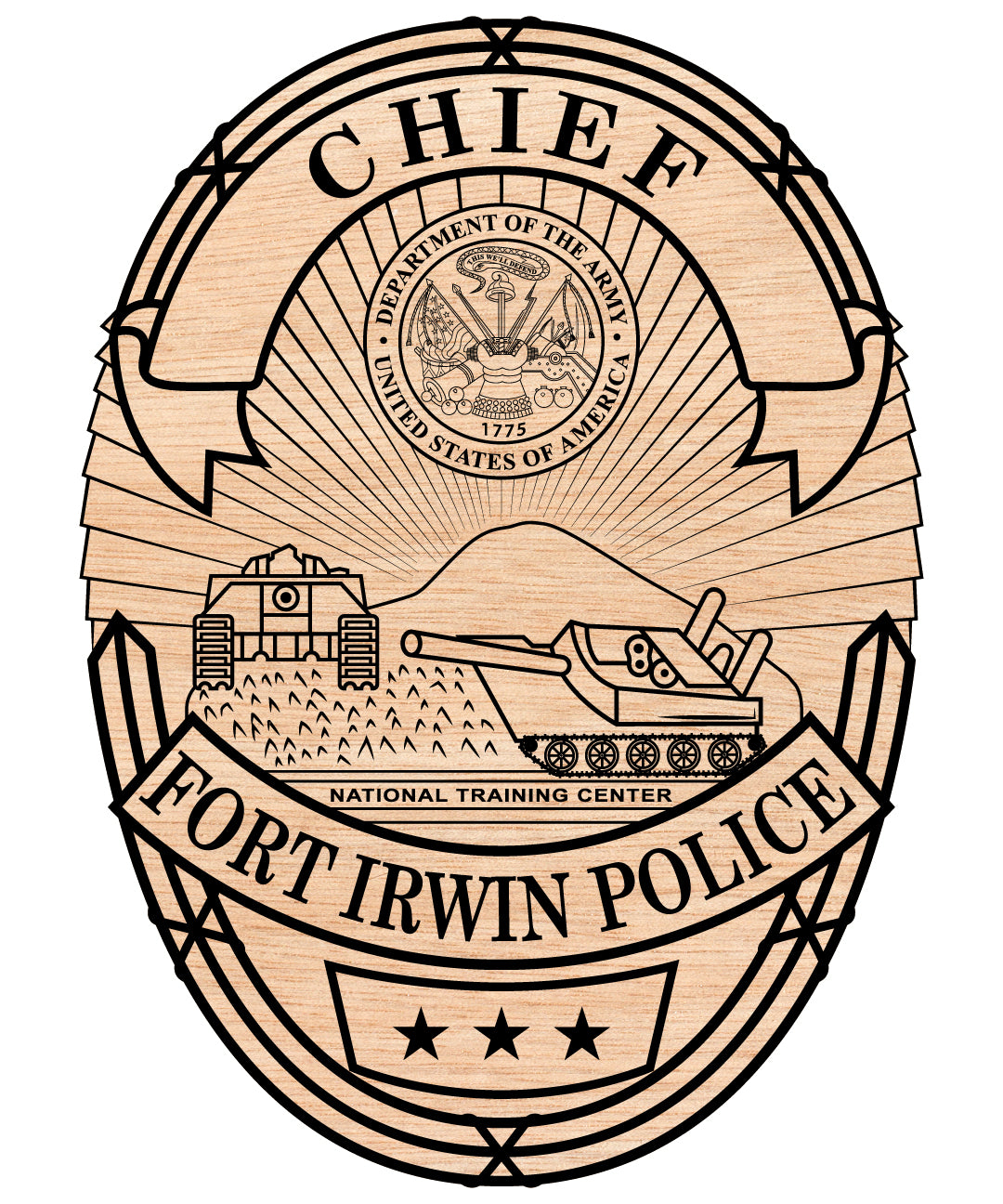Fort Irwin Police Chief Badge