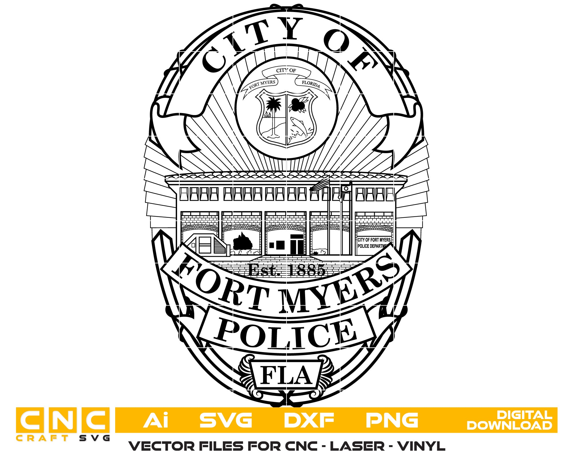 Fort Myers Police Badge