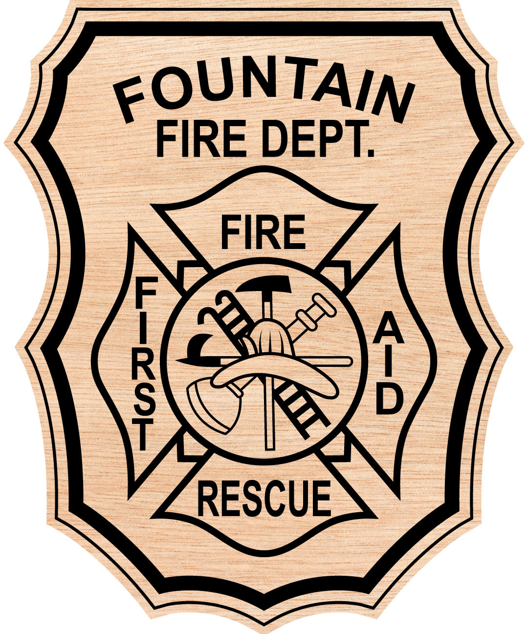 Fountain Fire Dept. Rescue Badge SVG