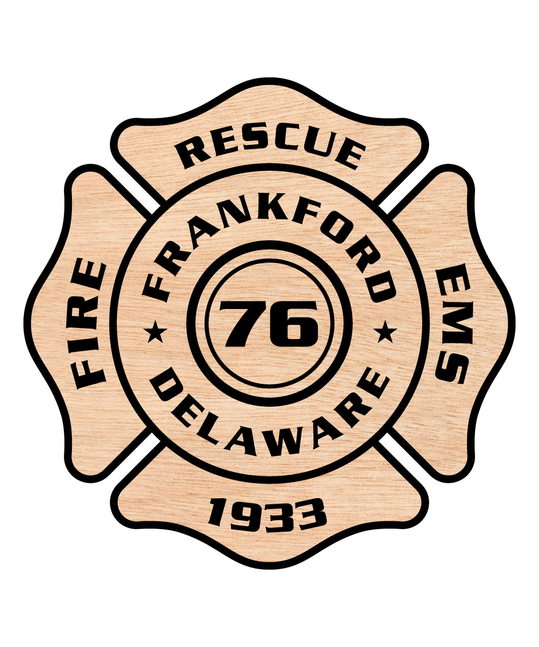 Frankford Volunteer Fire Company Logo SVG, Delaware Fire Department Emblem Vector, Frankford DE Fire Company Patch, Volunteer Fire Service Logo SVG, Firefighter Emblem Vector File