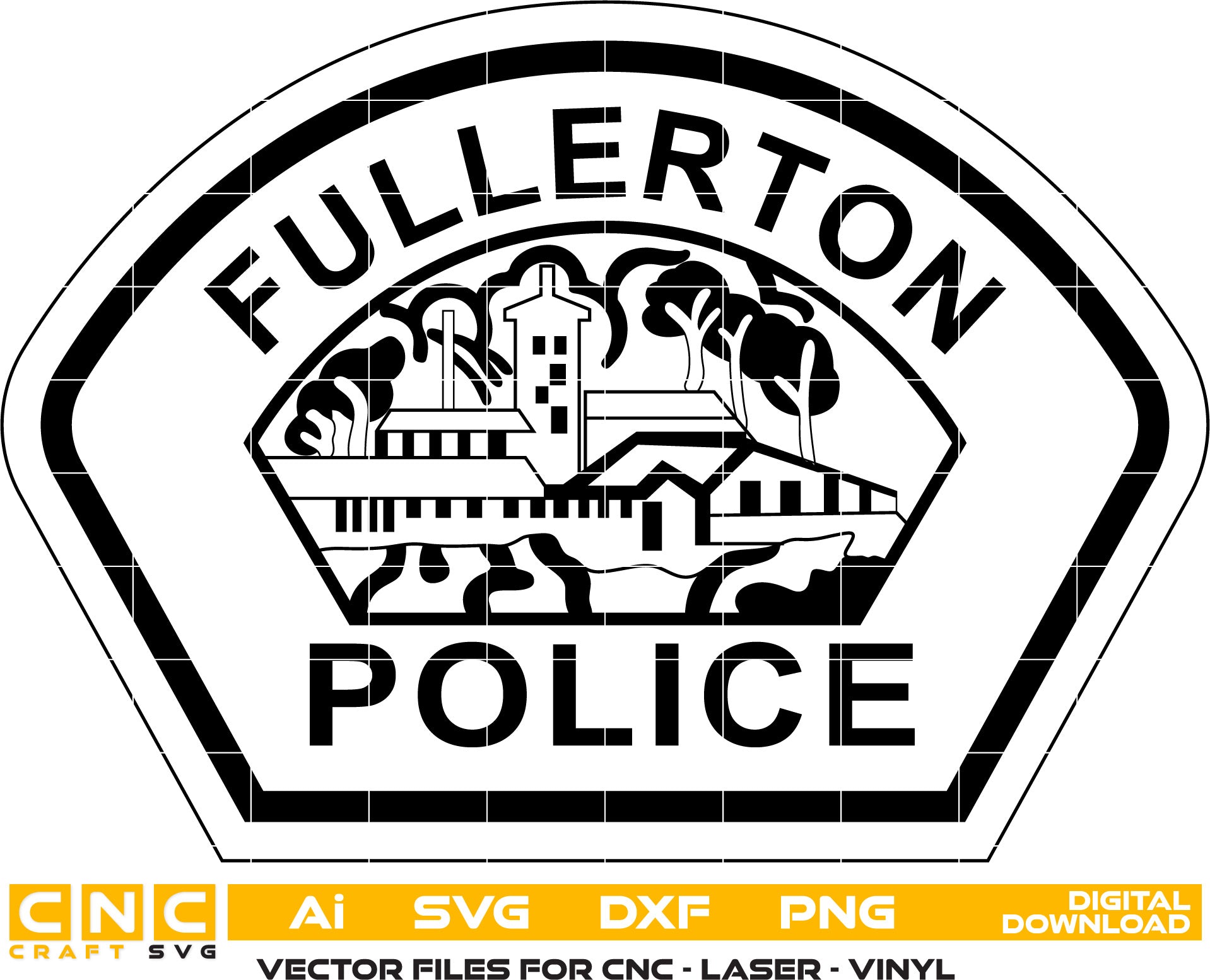 Fullerton Police Badge