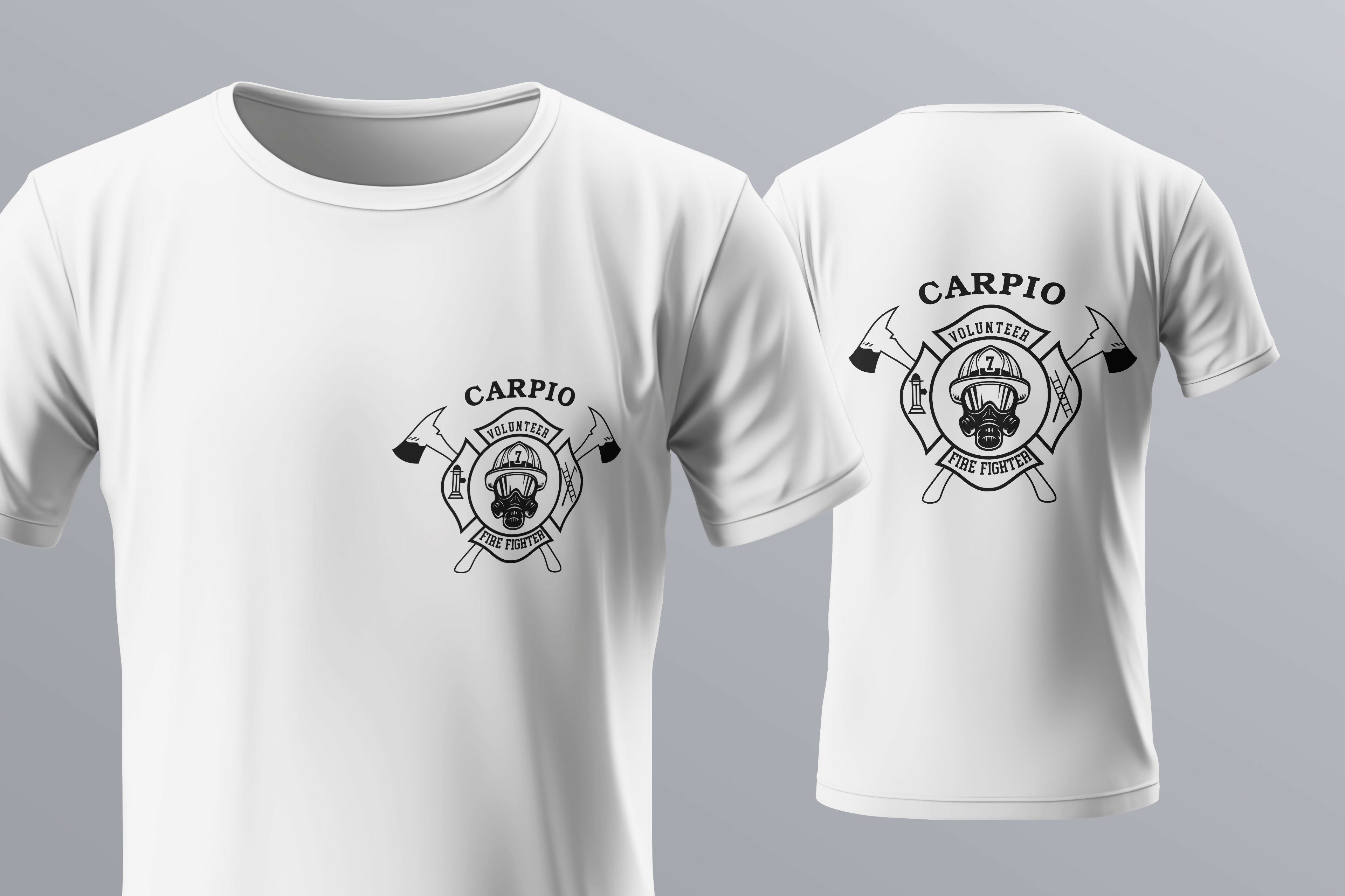 Carpio Volunteer Firefighter T-shirt design