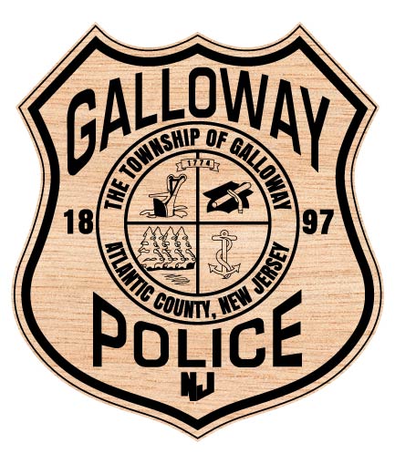 Galloway Township Police Department Badge SVG, Galloway NJ Police Badge Vector, New Jersey Police Emblem SVG, Galloway Township Law Enforcement Badge, NJ Police Badge Vector