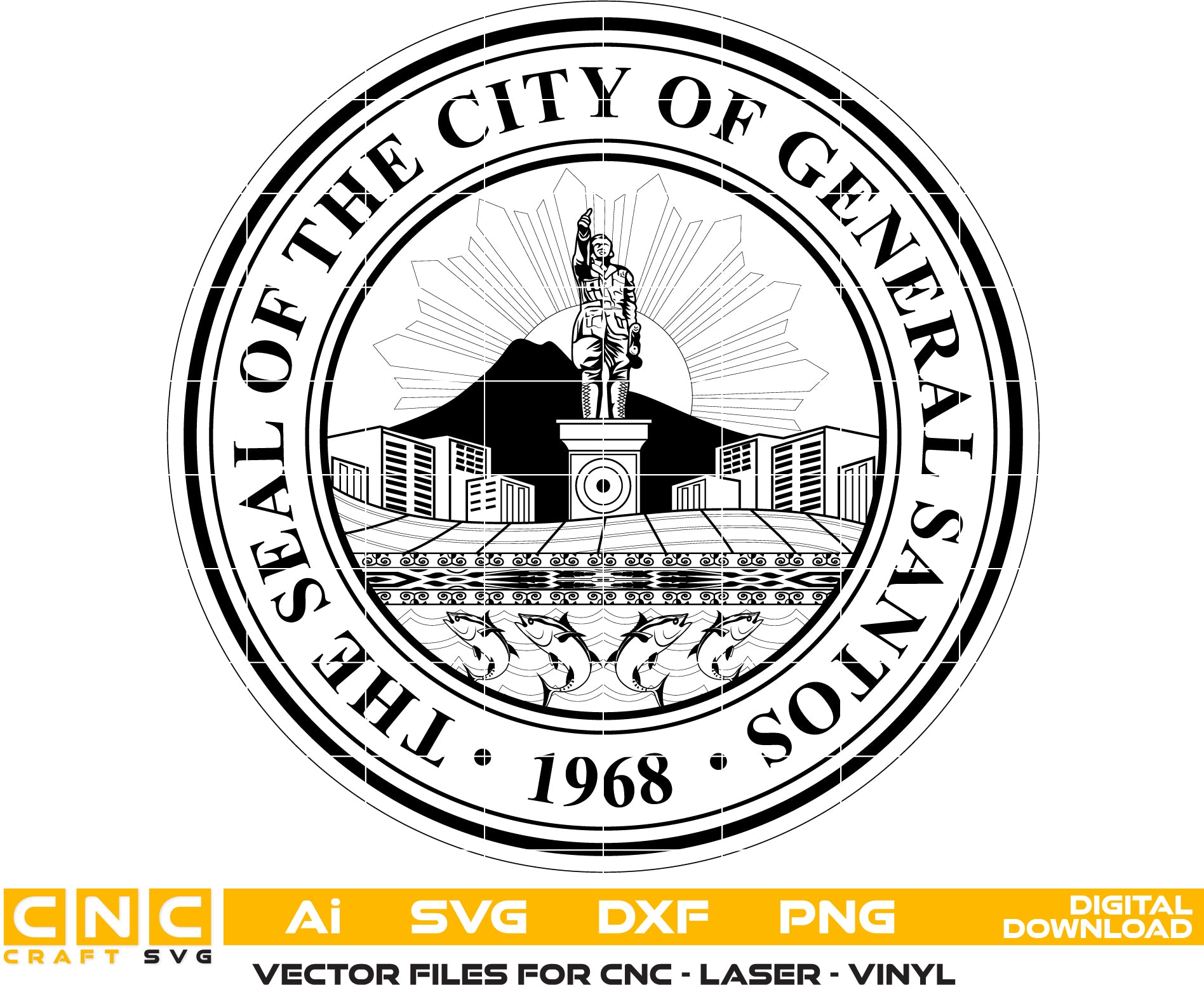 General Santos City Seal SVG