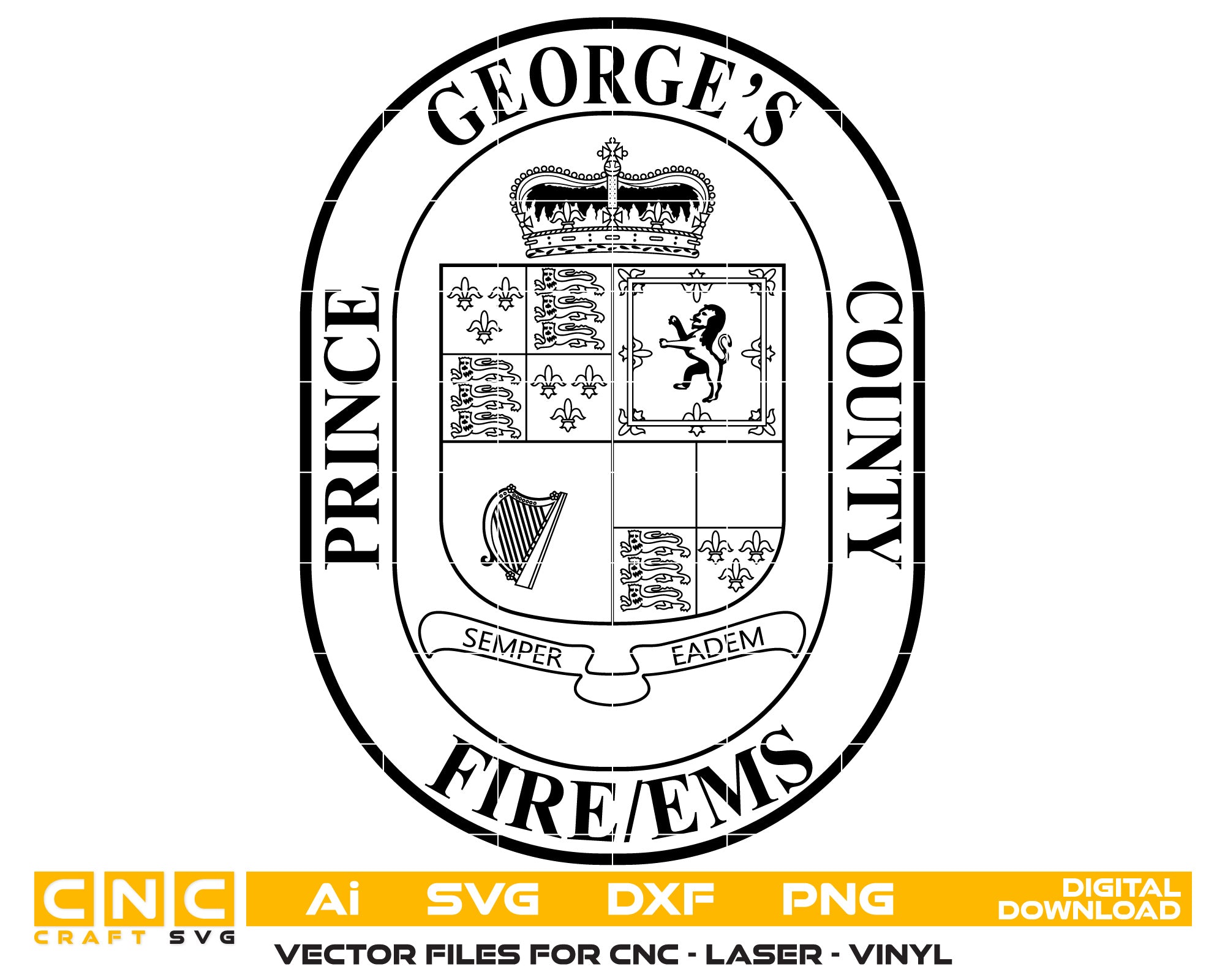 George County Fire logo Vector