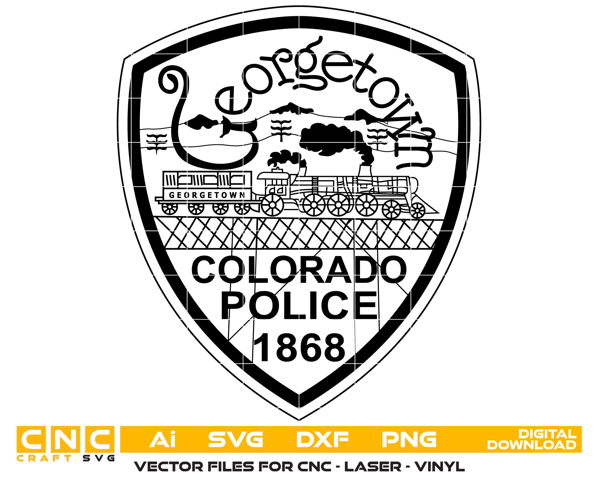 Georgetown Colorado Police Department Patch