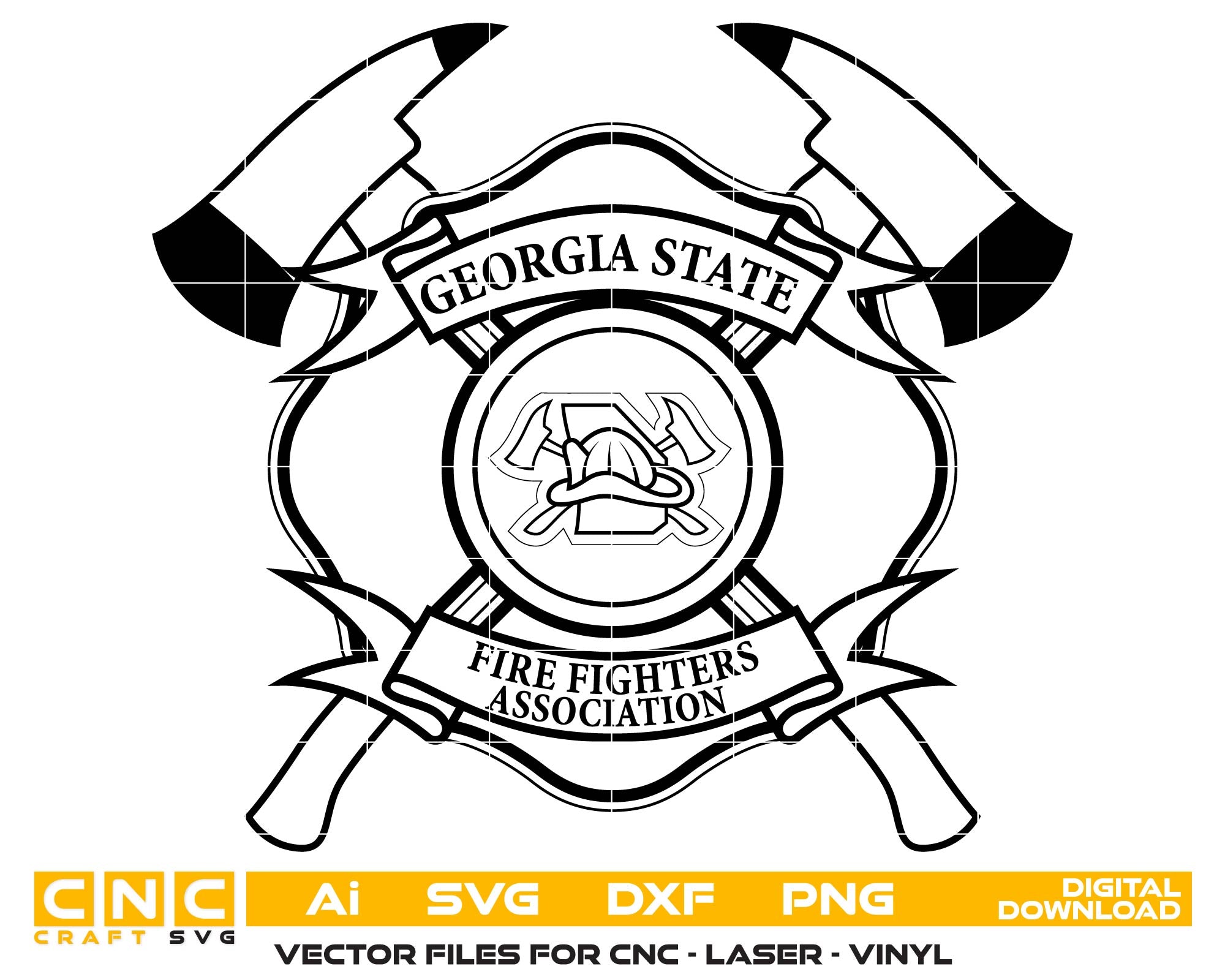 Georgia State Firefighters Association Patch