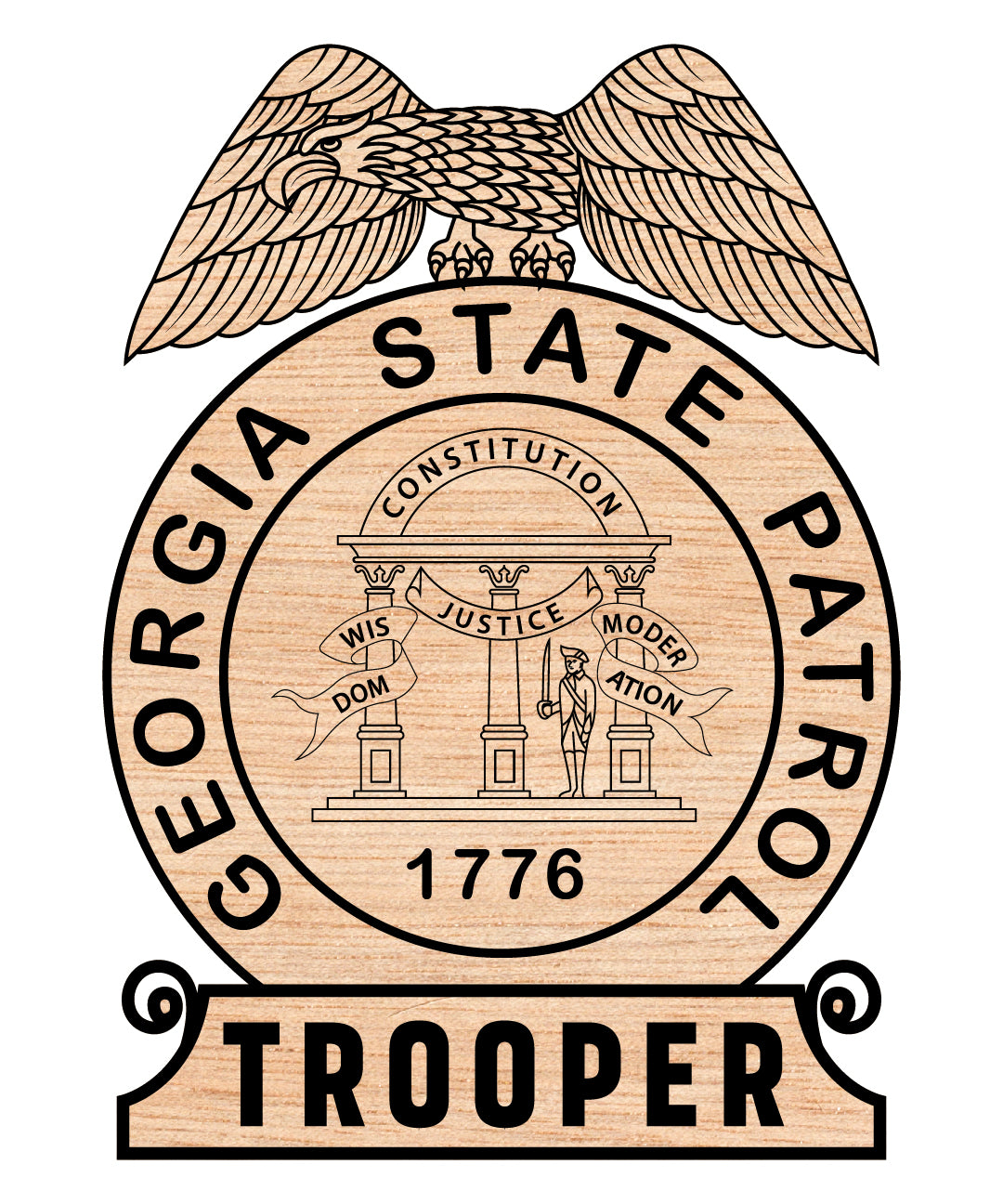 Georgia State Patrol Trooper Badge