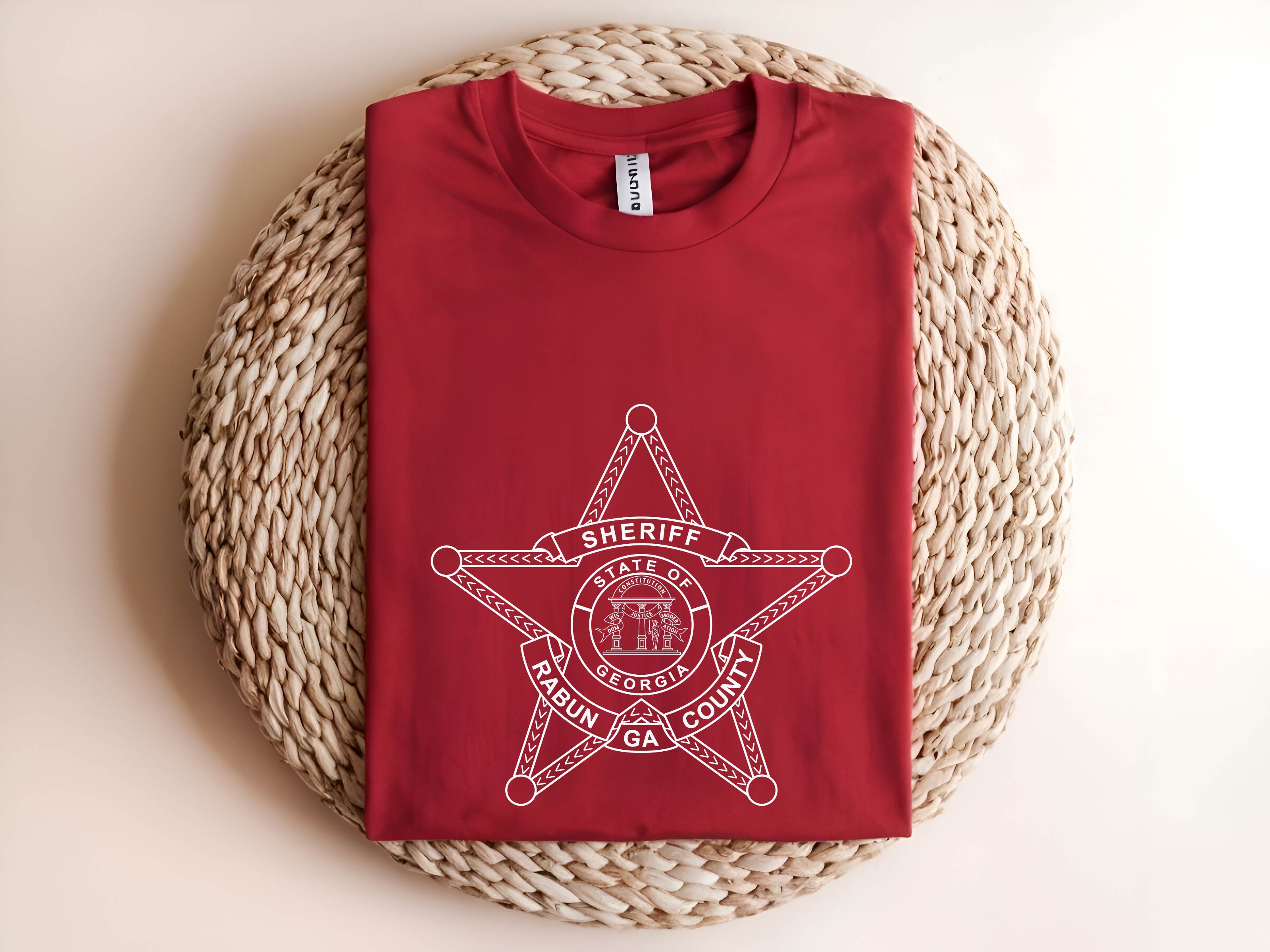 Rabun County Sheriff Badge SVG, Sheriff Badge Vector, Georgia Sheriff Emblem, Law Enforcement Badge SVG, Police Badge Design, Engraving Badge File