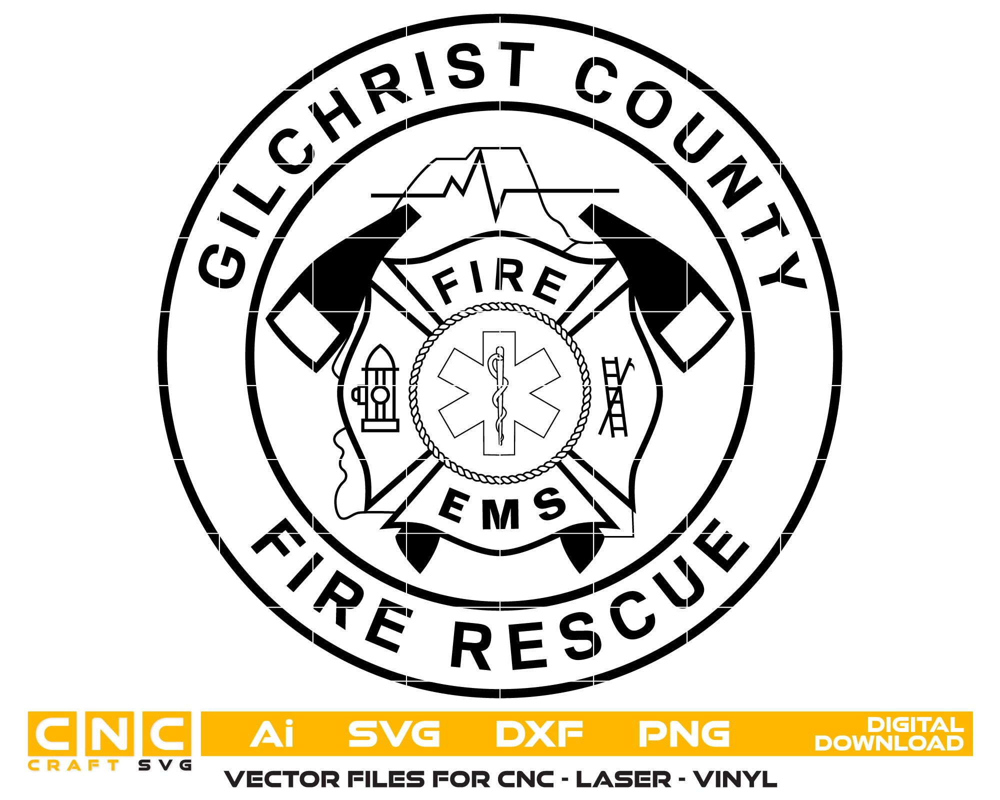 Gilchrist County Fire Rescue Patch
