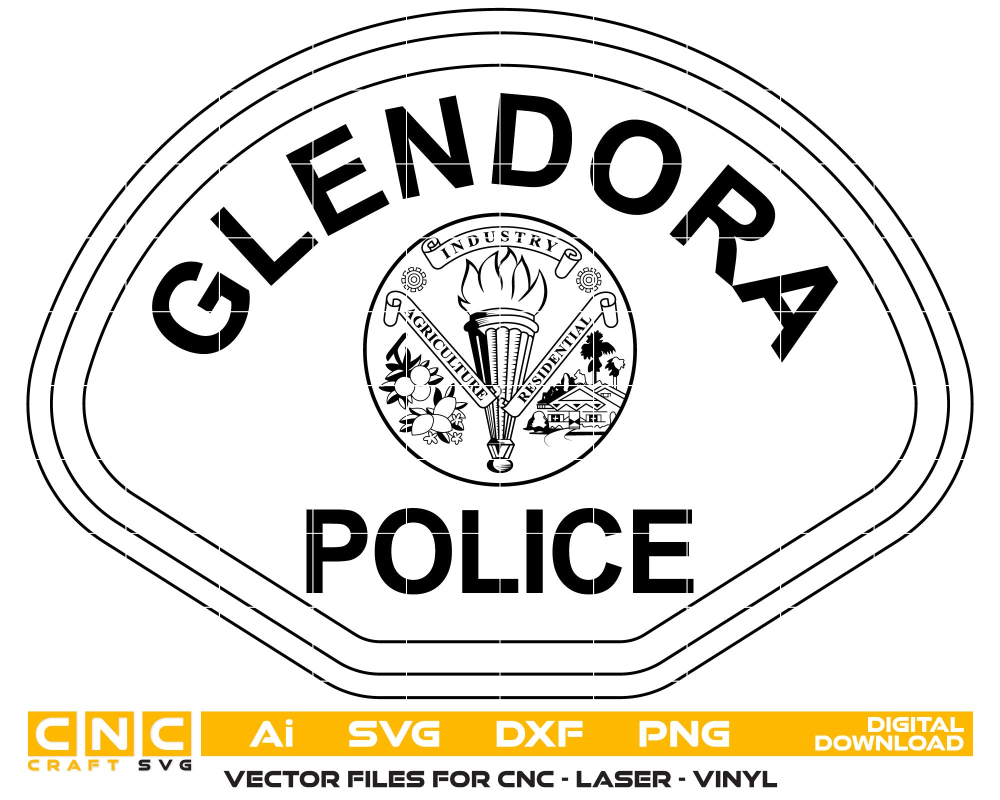 Glendora Police Badge