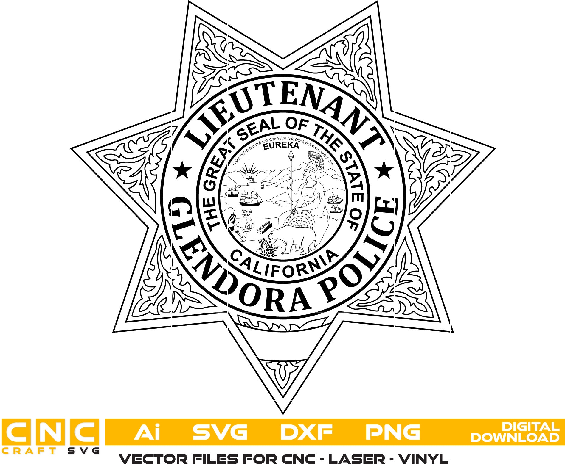 Glendore Police Lieutenant Badge