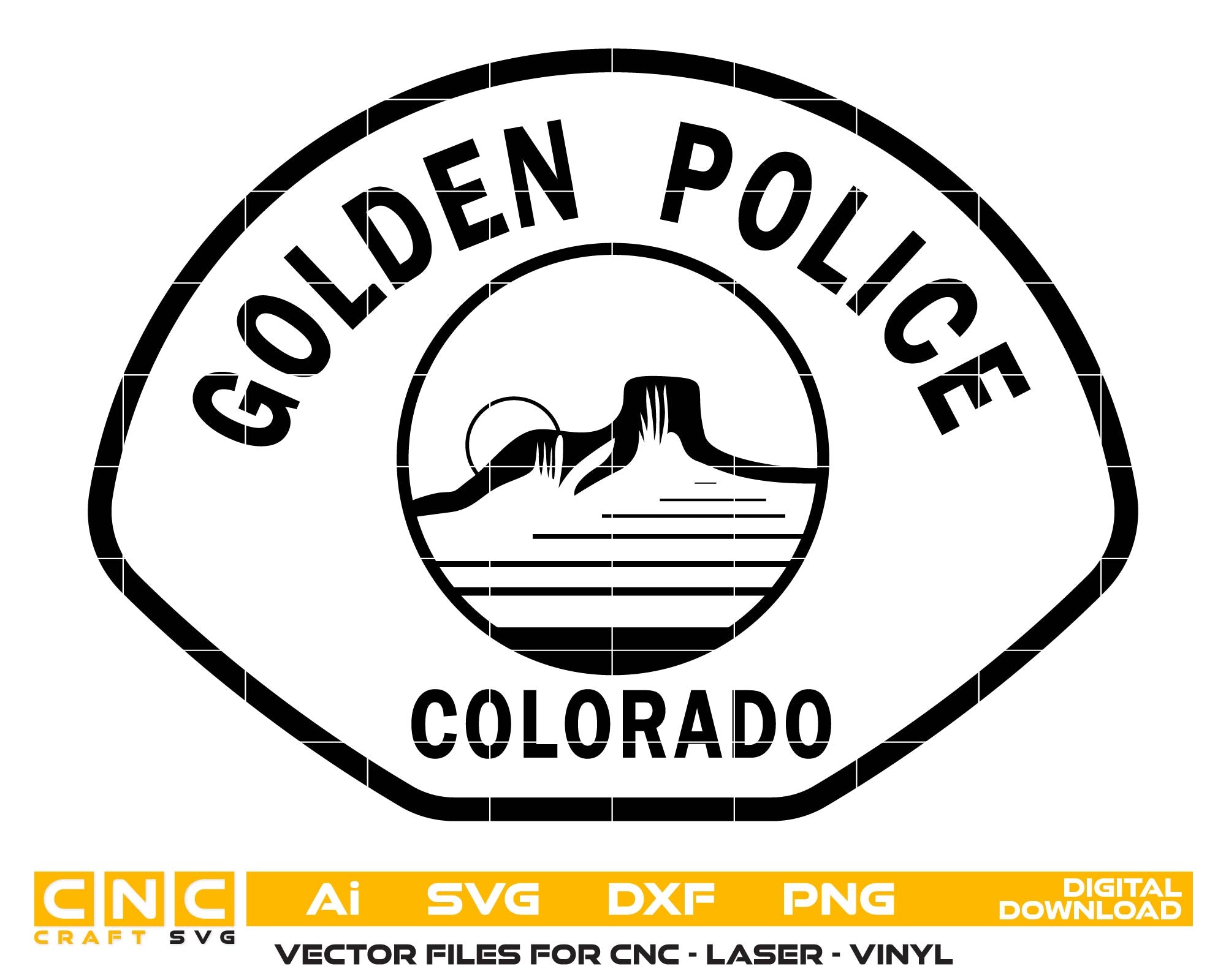 Golden Police Department Patch, Colorado