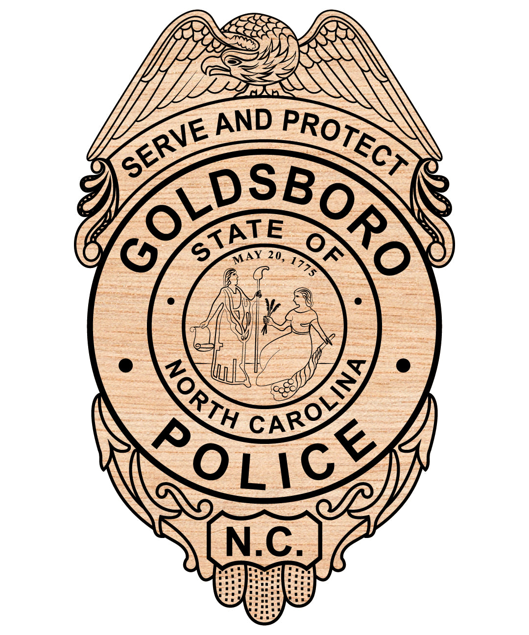 Goldsboro Police Badge SVG
