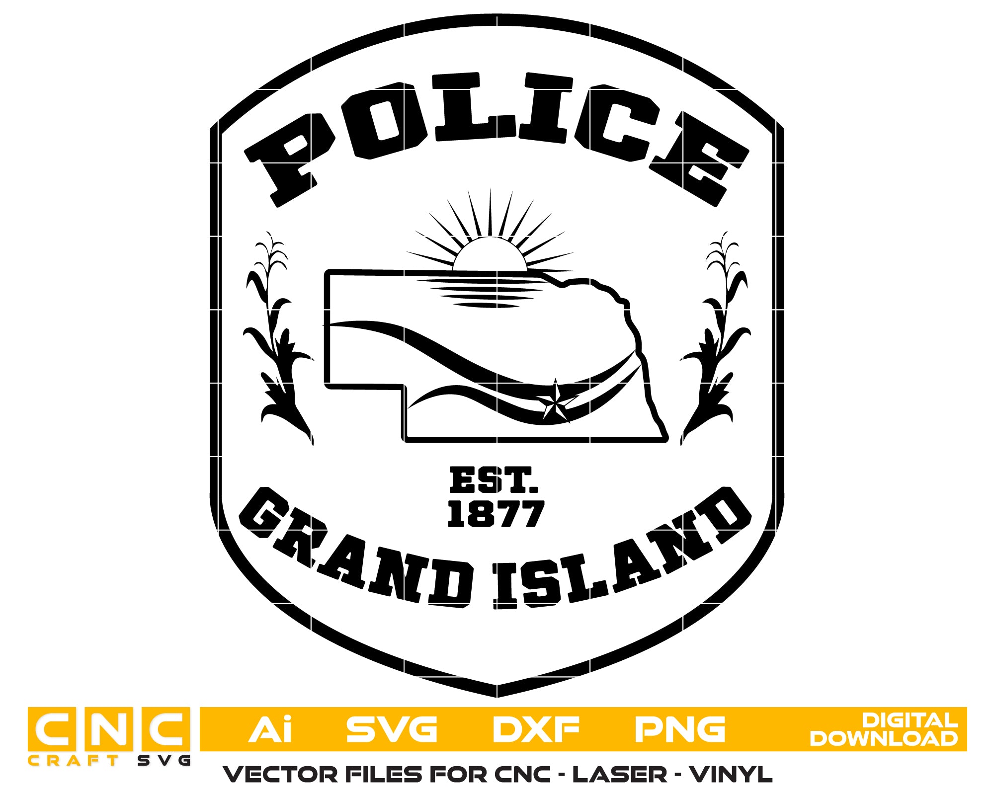 Grand Island Police Department Patch