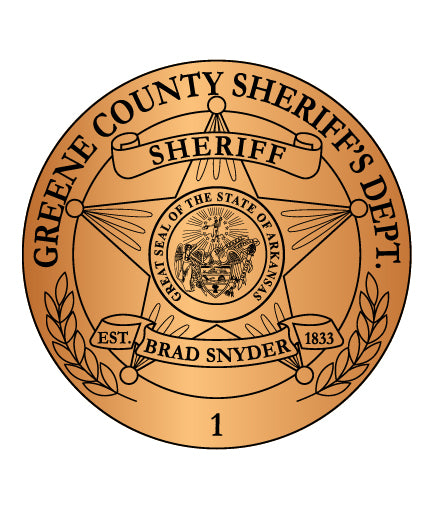 Greene County Sheriff Badge Vector – Digital Download