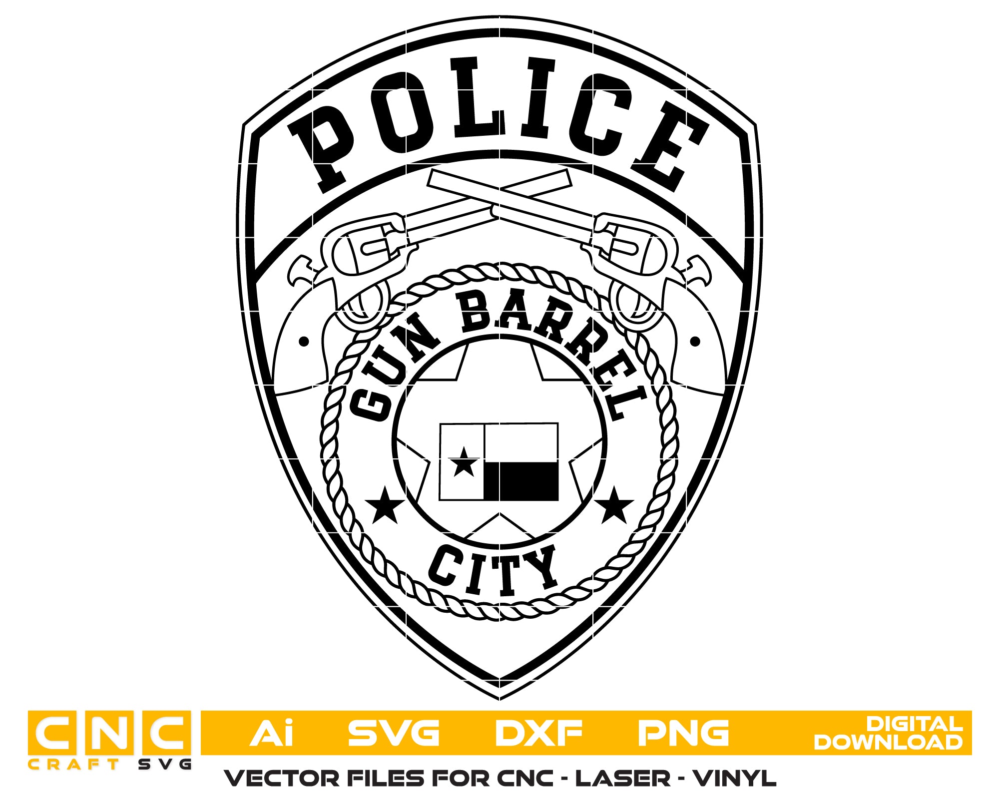 Gun Barrel City Police Department Patch, Texas