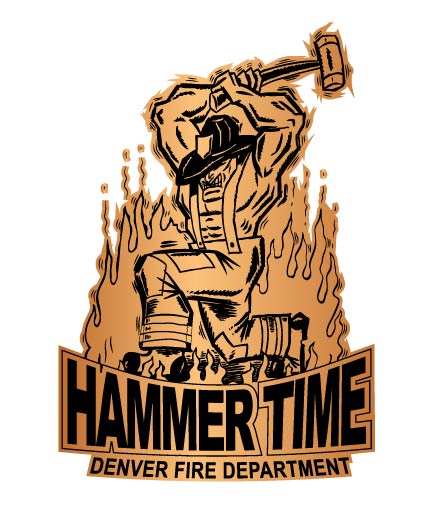 Hammer Time Denver Fire Department Logo – Vector File