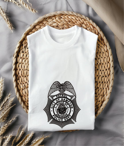 Hampton Patrol Police Department Badge Arkansas SVG, Hampton AR Police Emblem Vector, Hampton Police Badge SVG, Arkansas Police Department Badge, Hampton Patrol Logo