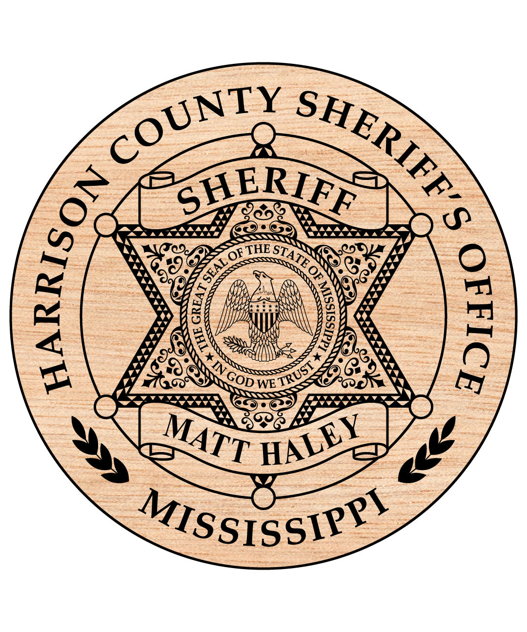 Harrison County Sheriff Badge
Sheriff Badge
MIssissippi Sheriff Badge