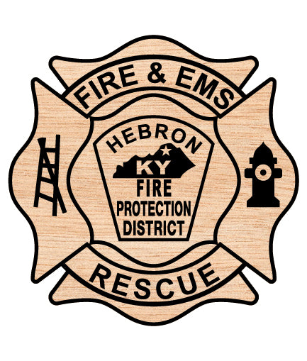 Hebron Fire Protection District Badge SVG, Firefighter Shield Emblem Vector, Hebron Fire Department Badge Design, Fire Service Badge SVG, Firefighter Emblem Vector File