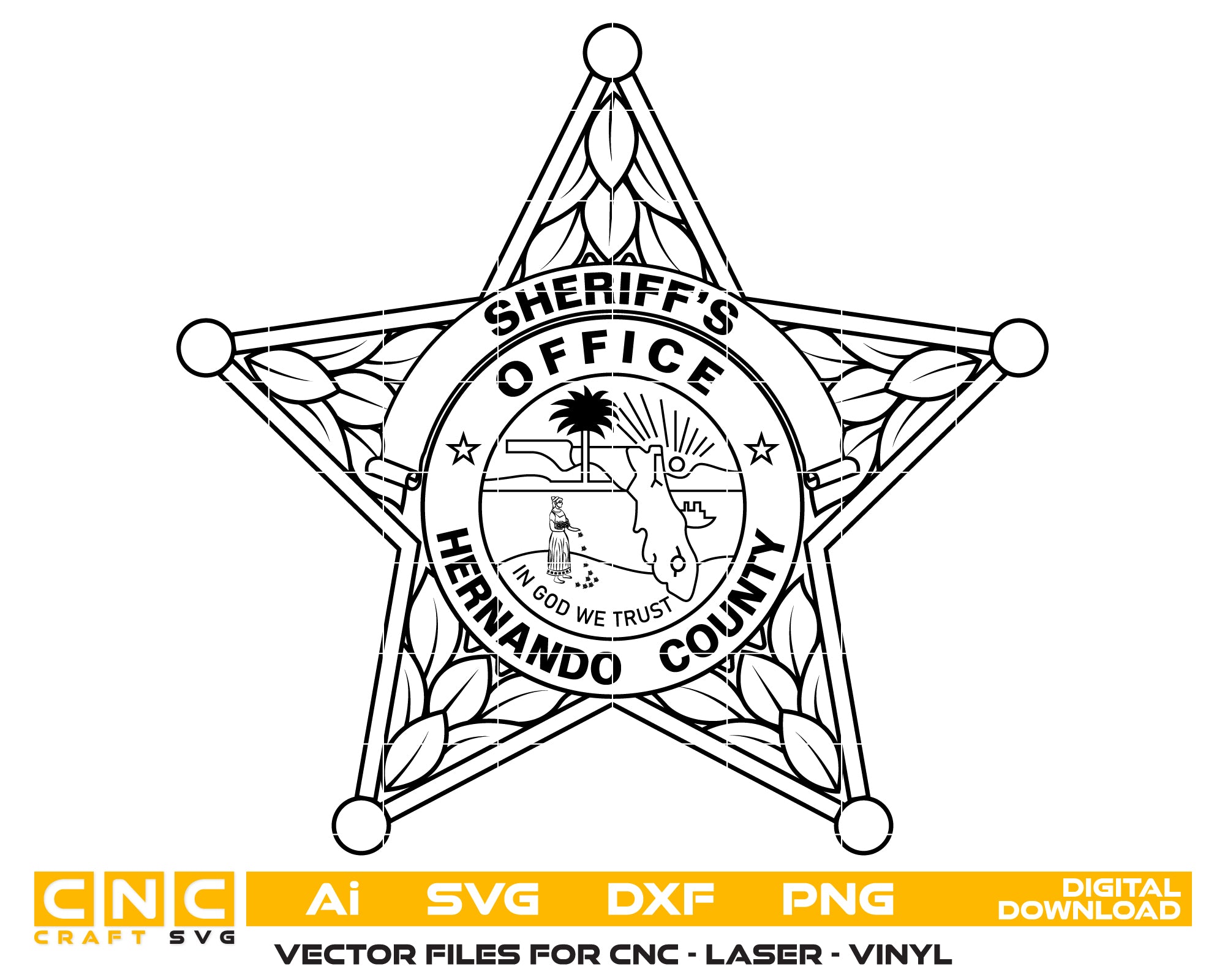 Hernando County Deputy Sheriff Badge