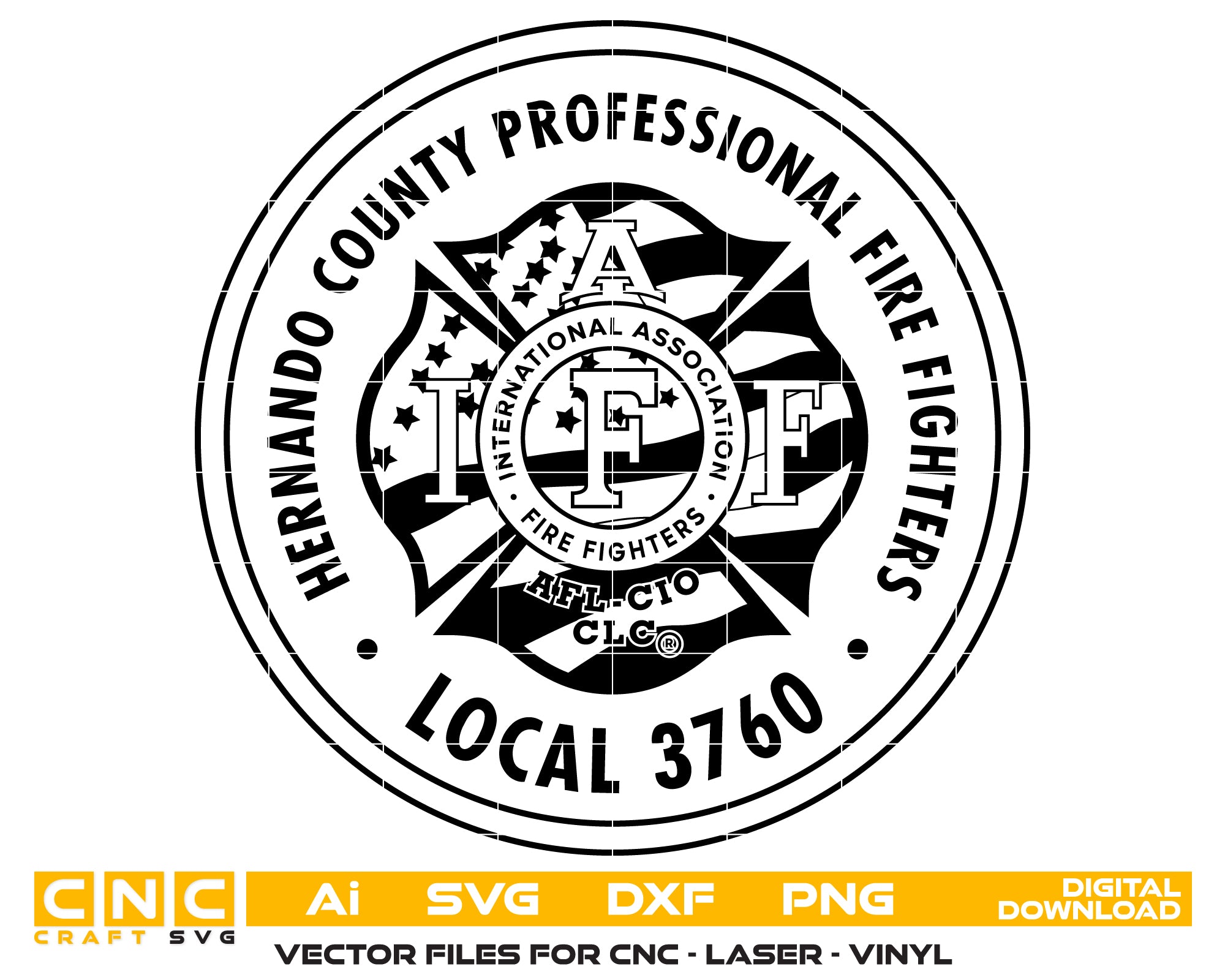 Hernando County Professional Firefighters Badge