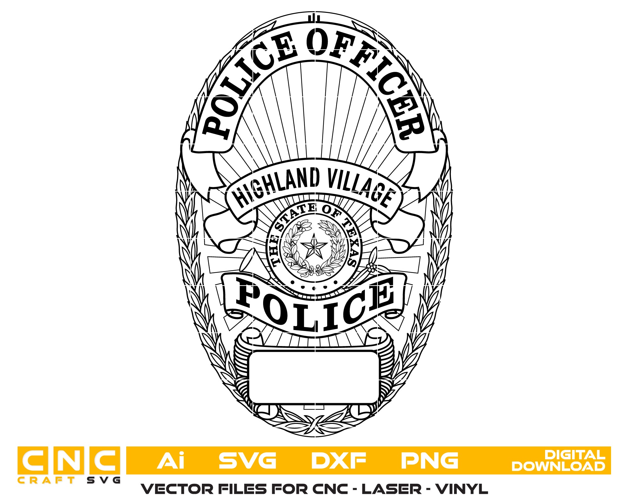 Highland Village Police Officer Badge SVG
Highland Village Police Badge Vector
Highland Village Police Emblem Design
Police Officer Badge SVG Highland Village
Highland Village Law Enforcement Badge