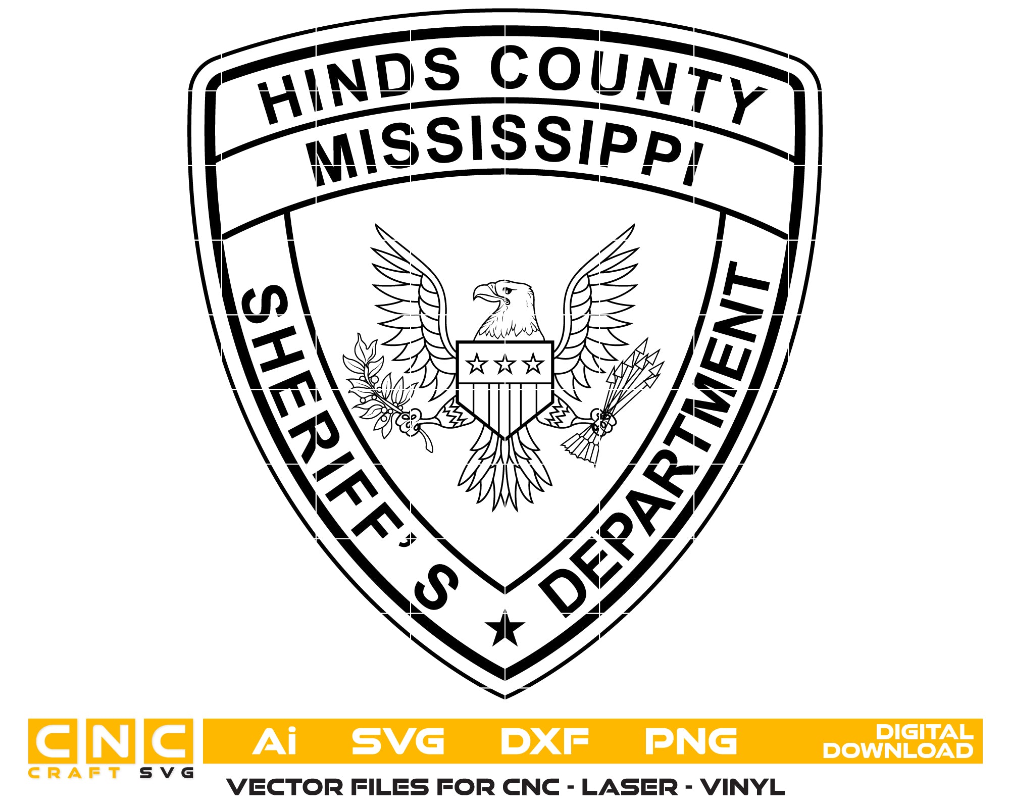 Hinds County Mississippi Sheriff Patch