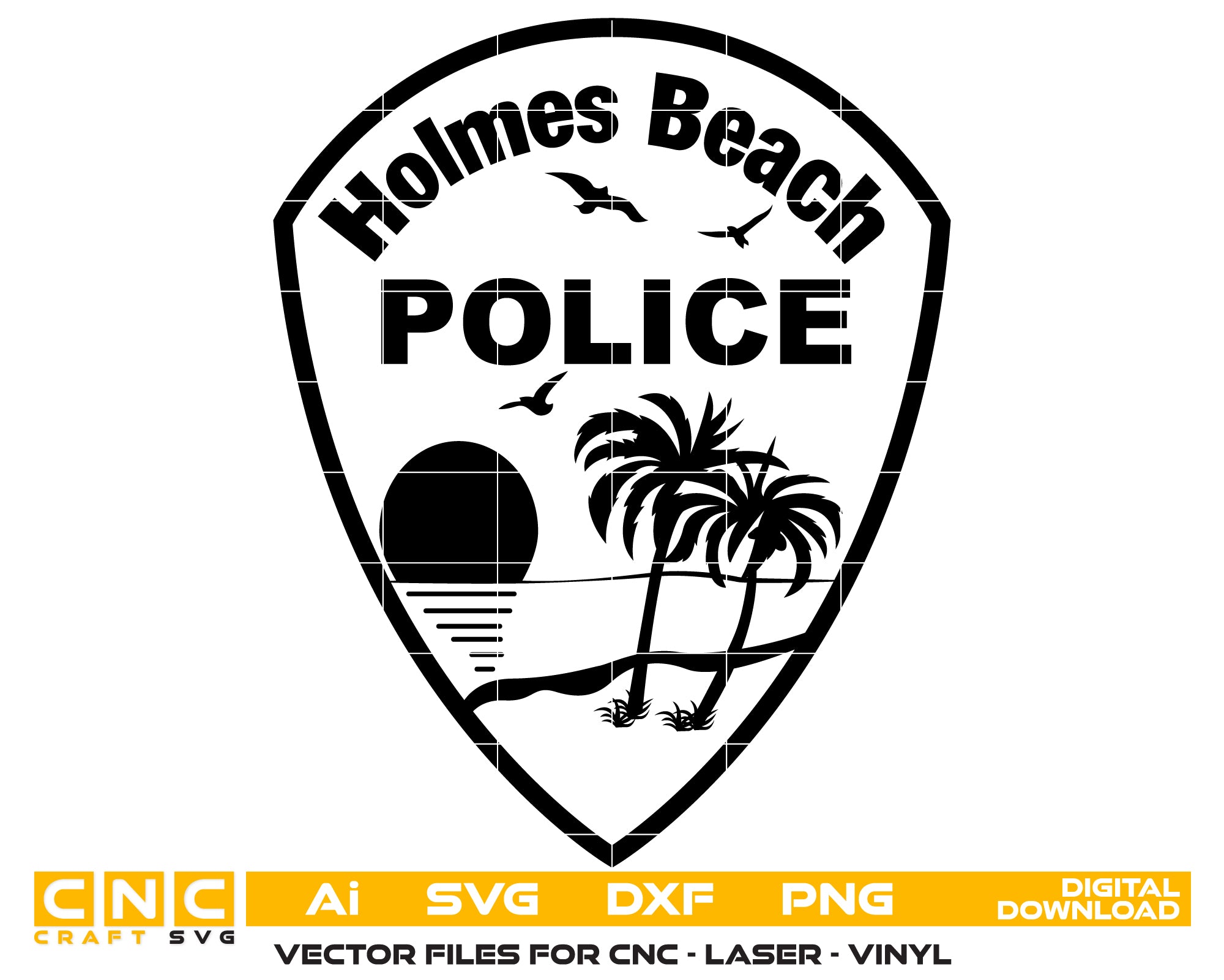 Holmes Beach Police Department Patch, Florida