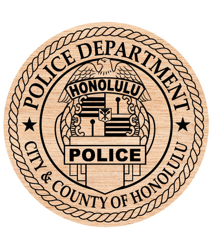 honolulu police department badge svg, honolulu hawaii police badge vector, honolulu police svg emblem, hawaii law enforcement badge svg, honolulu police officer badge svg