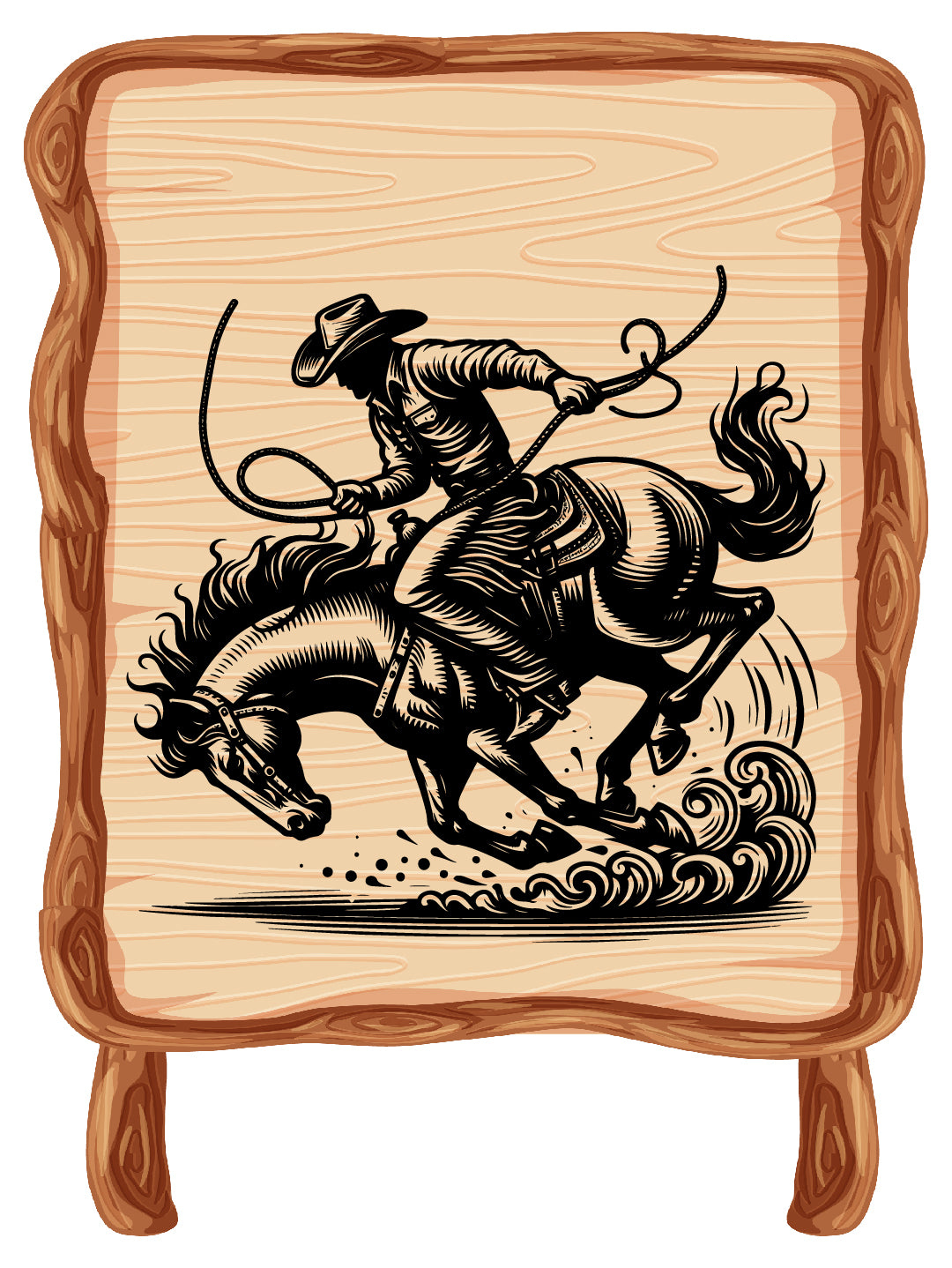 Horse Rider Vector SVG