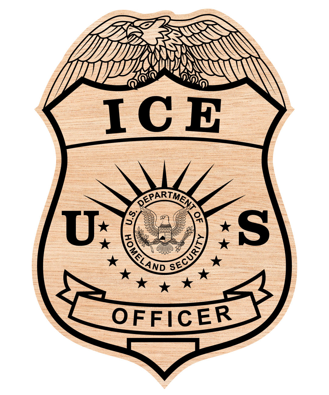 ICE US Officer Badge