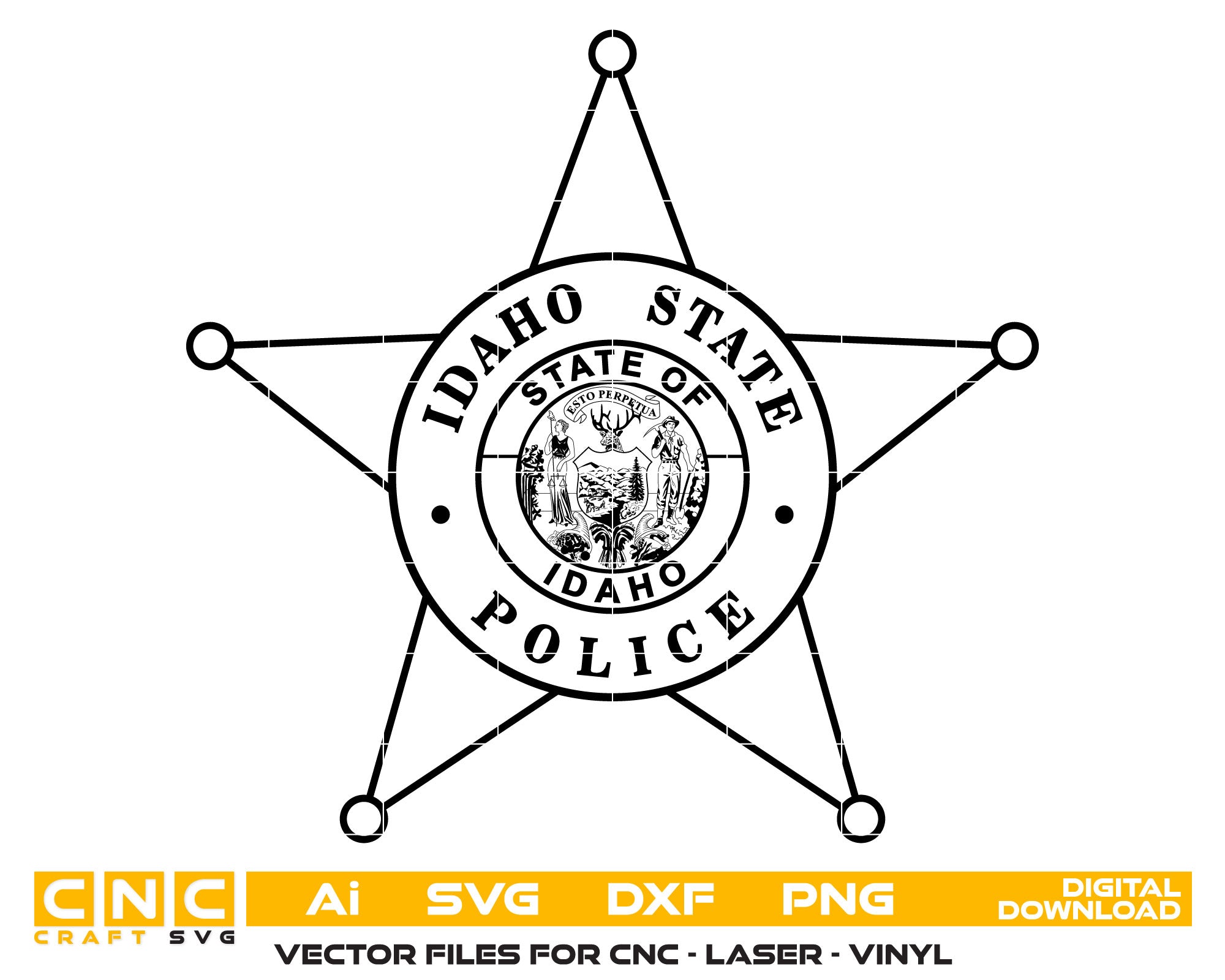 Idaho State Police Badge