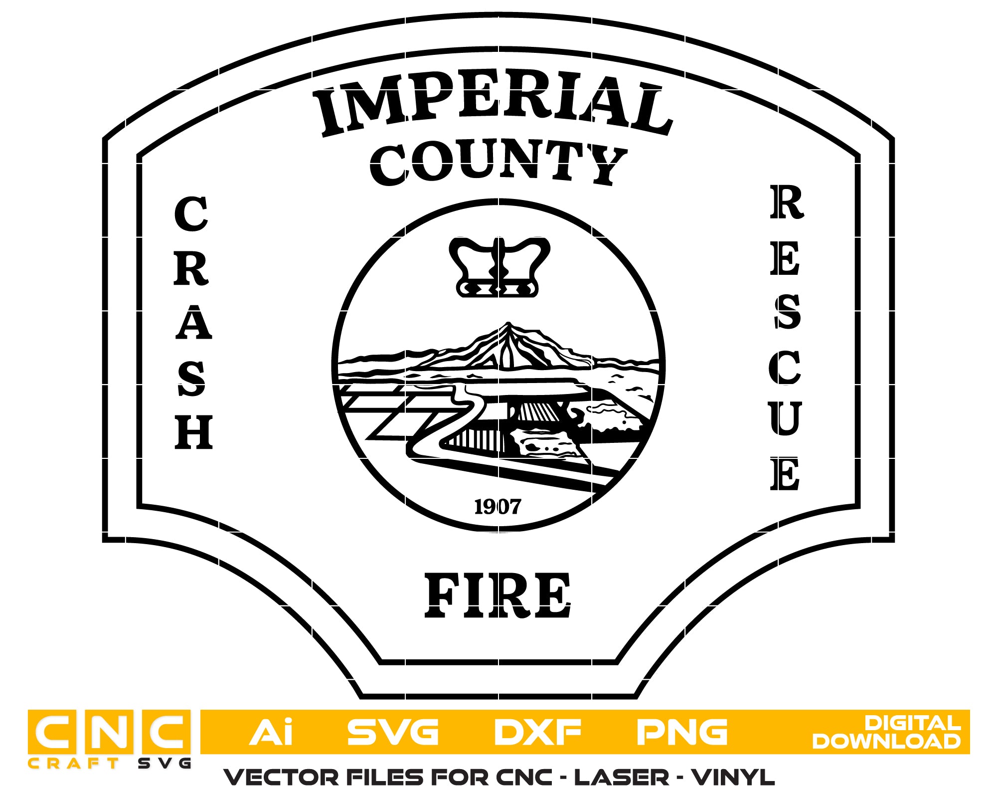 Imperial County Fire Department Badge