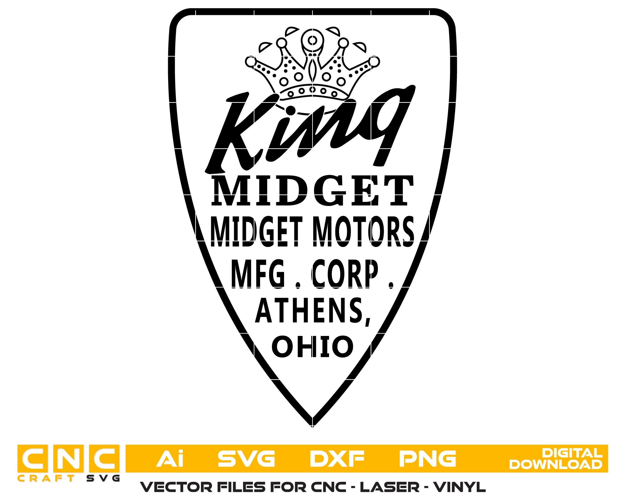 International King Midget Car Club Logo