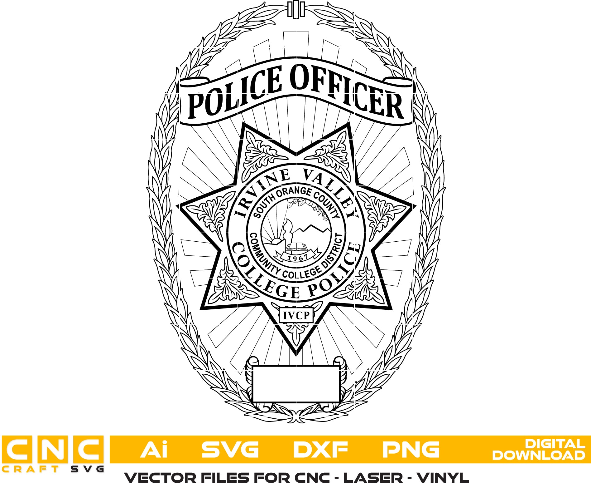 Irvine Valley College Police Badge