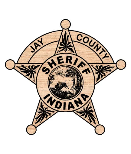 Jay County Sheriff's Office Badge SVG Indiana Law Enforcement Vector