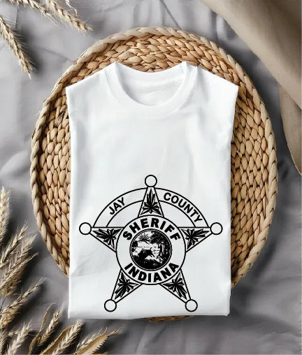 Jay County Sheriff's Office Badge SVG Indiana Law Enforcement Vector
