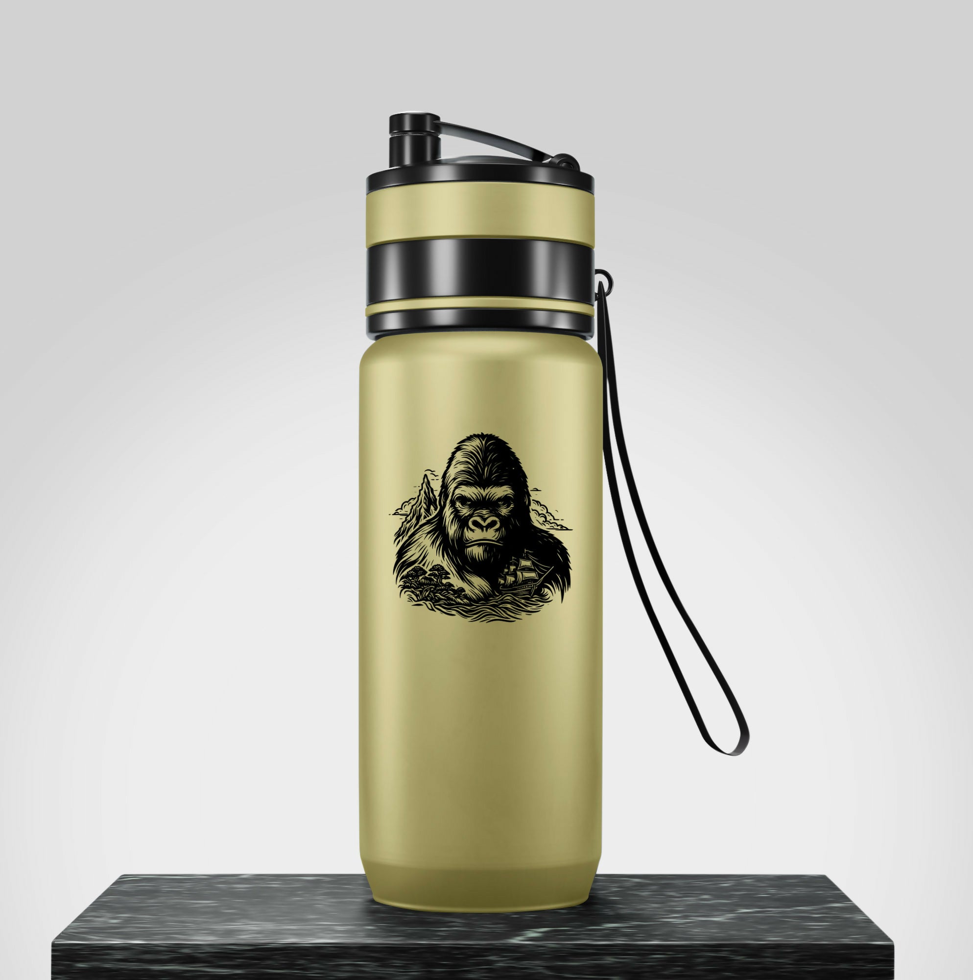 GorillaVector line art Tumbler