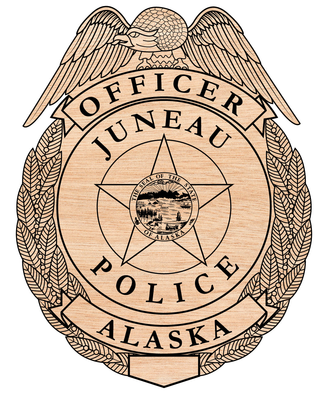 Juneau, Alaska Police Officer Badge